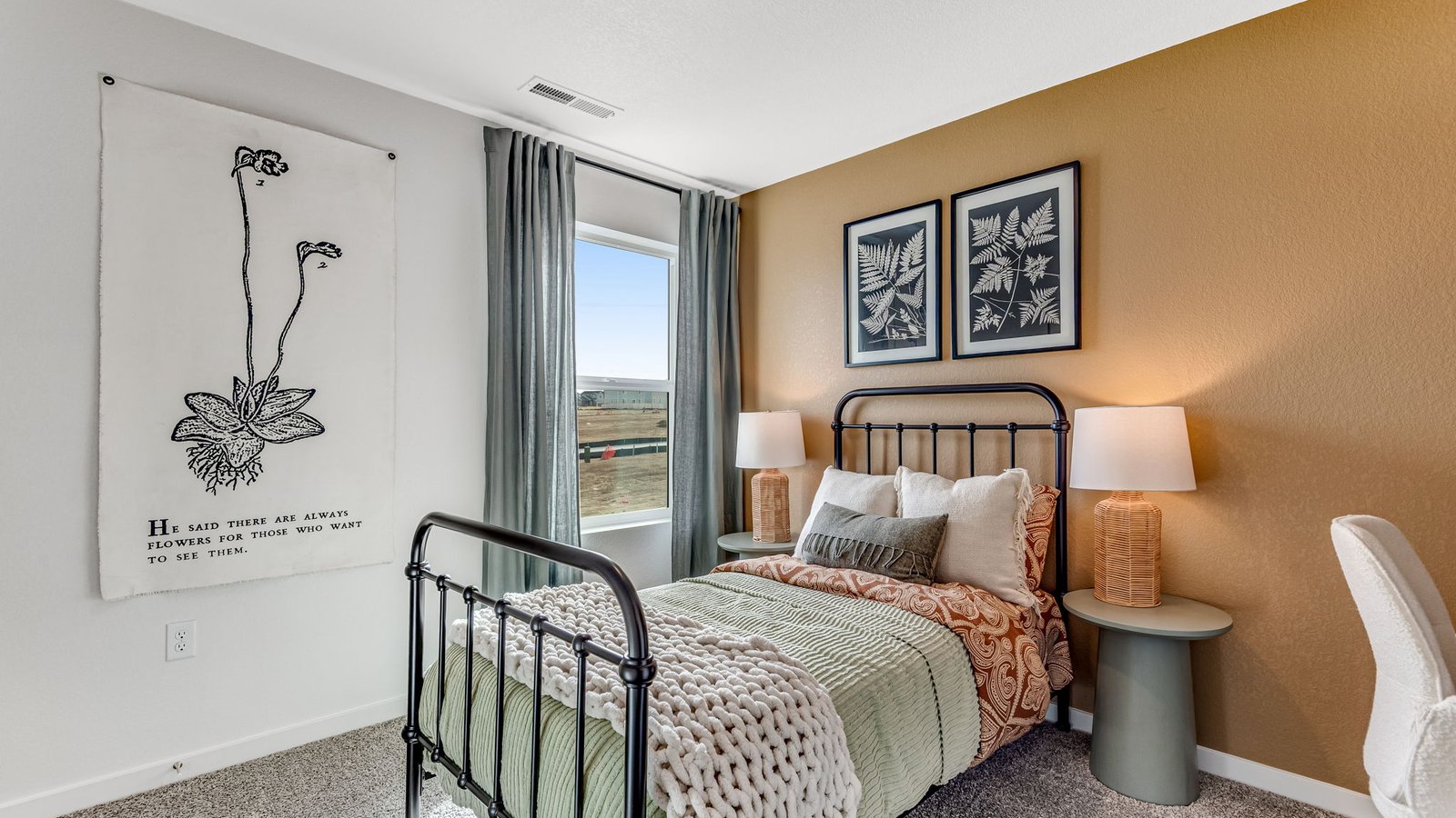 fourth bedroom in D.R. Horton new construction home near brighton colorado