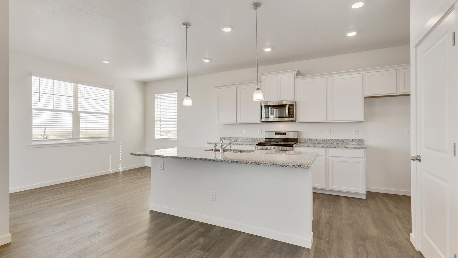 Dining area and kitchen