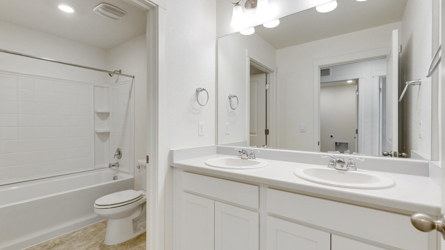 Bathroom 2 with dual vanity