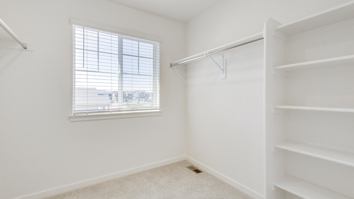 walk-in closet new home