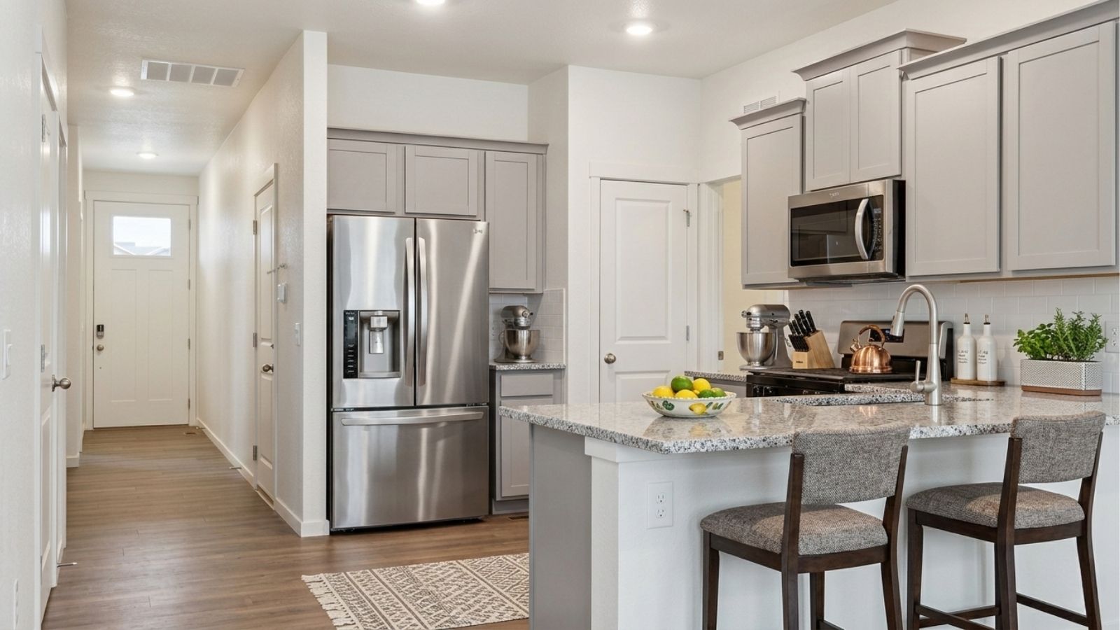 kitchen in new ranch home