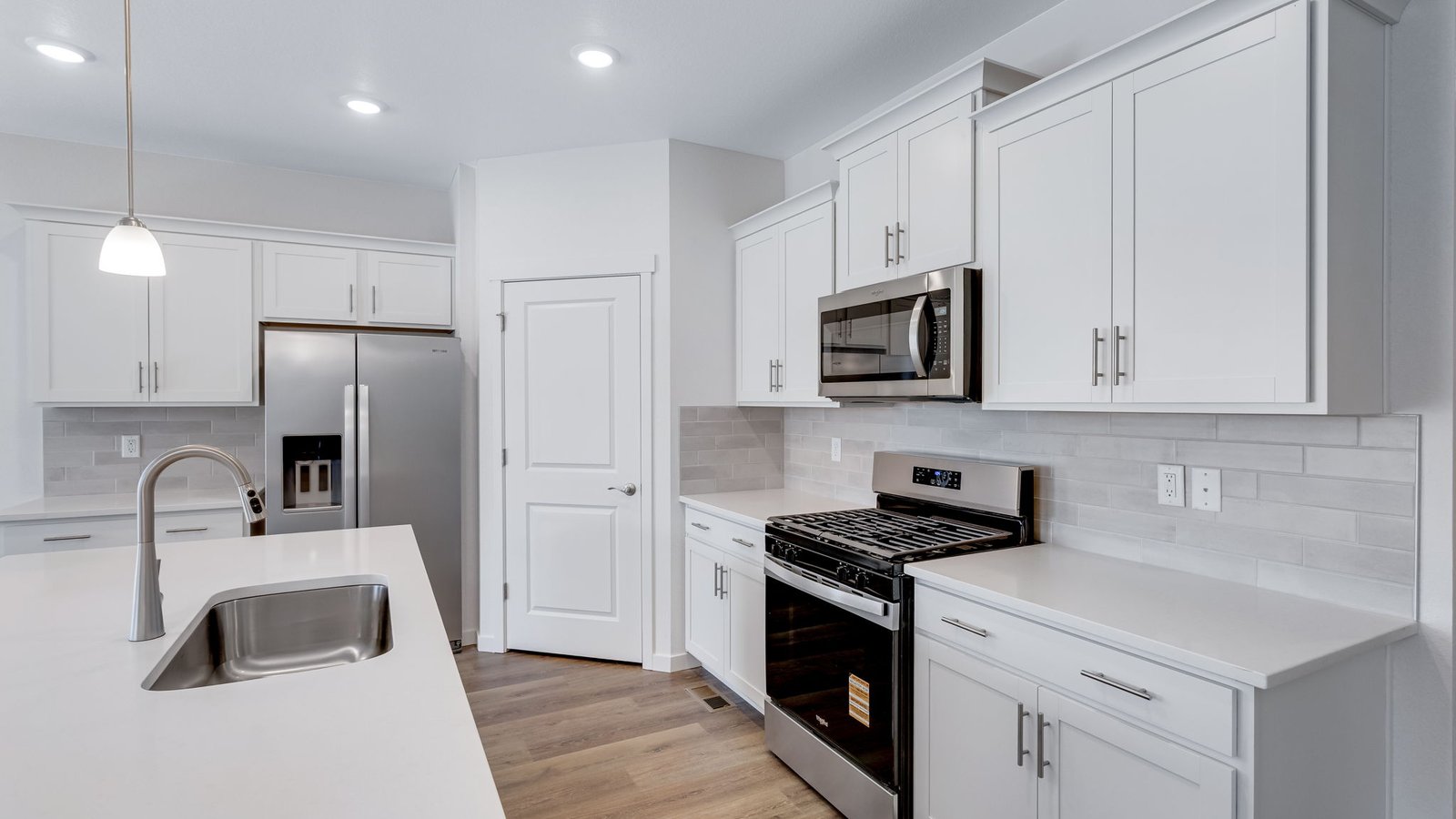large kitchen in ranch style home