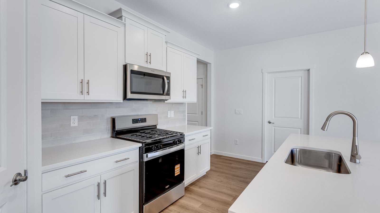 modern kitchen in new home