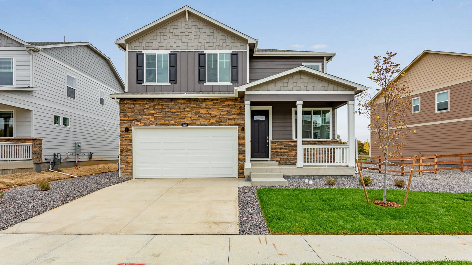 two story new home near brighton colorado