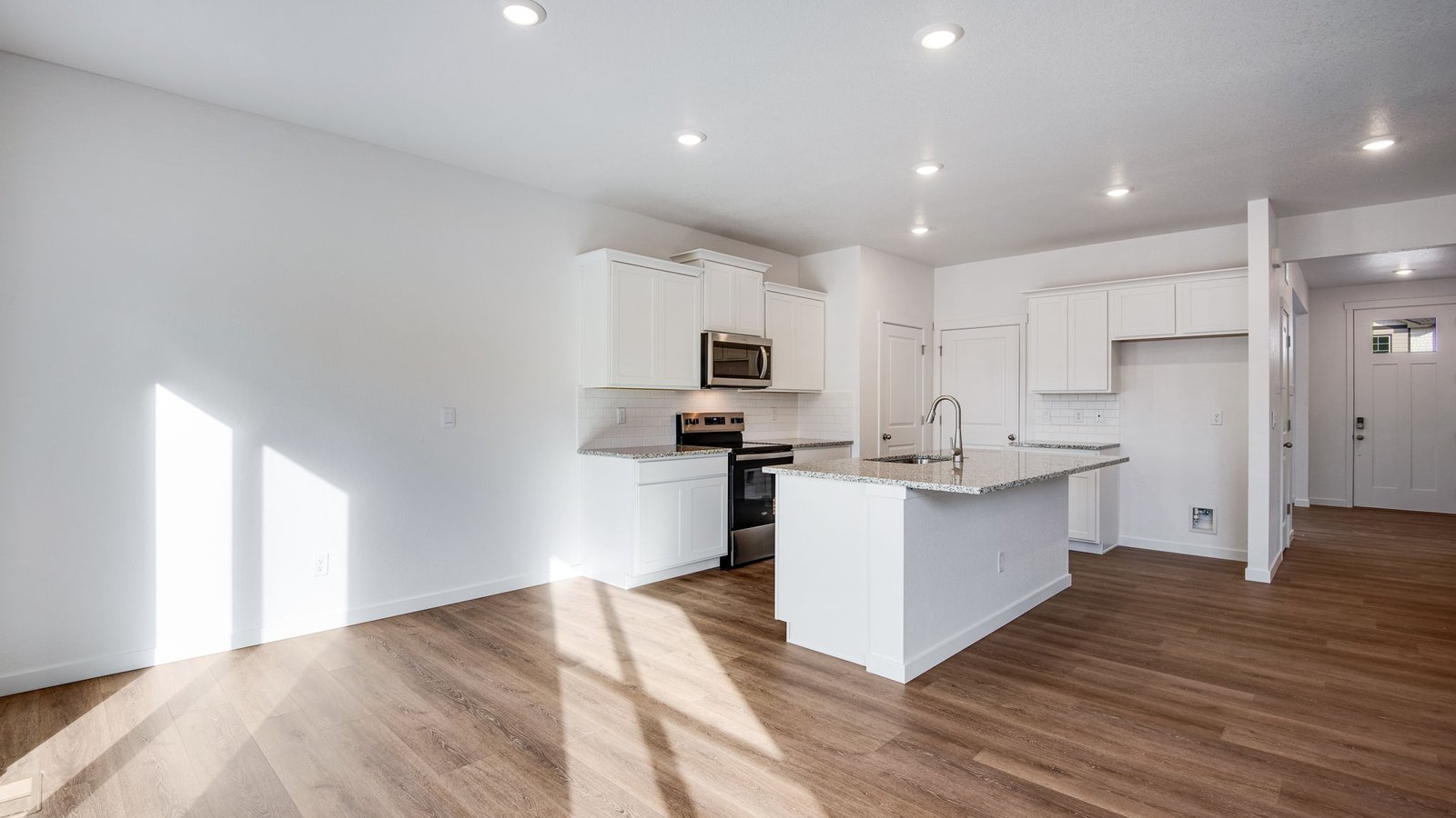 Open concept dining room area of new home at Silver Peaks Community