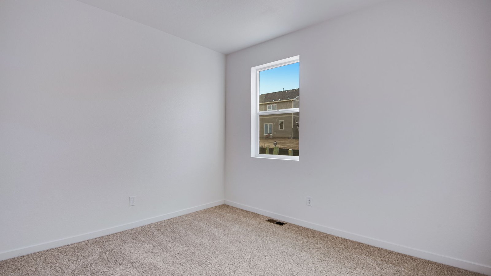 Secondary bedroom in new home in Lochbuie Colorado