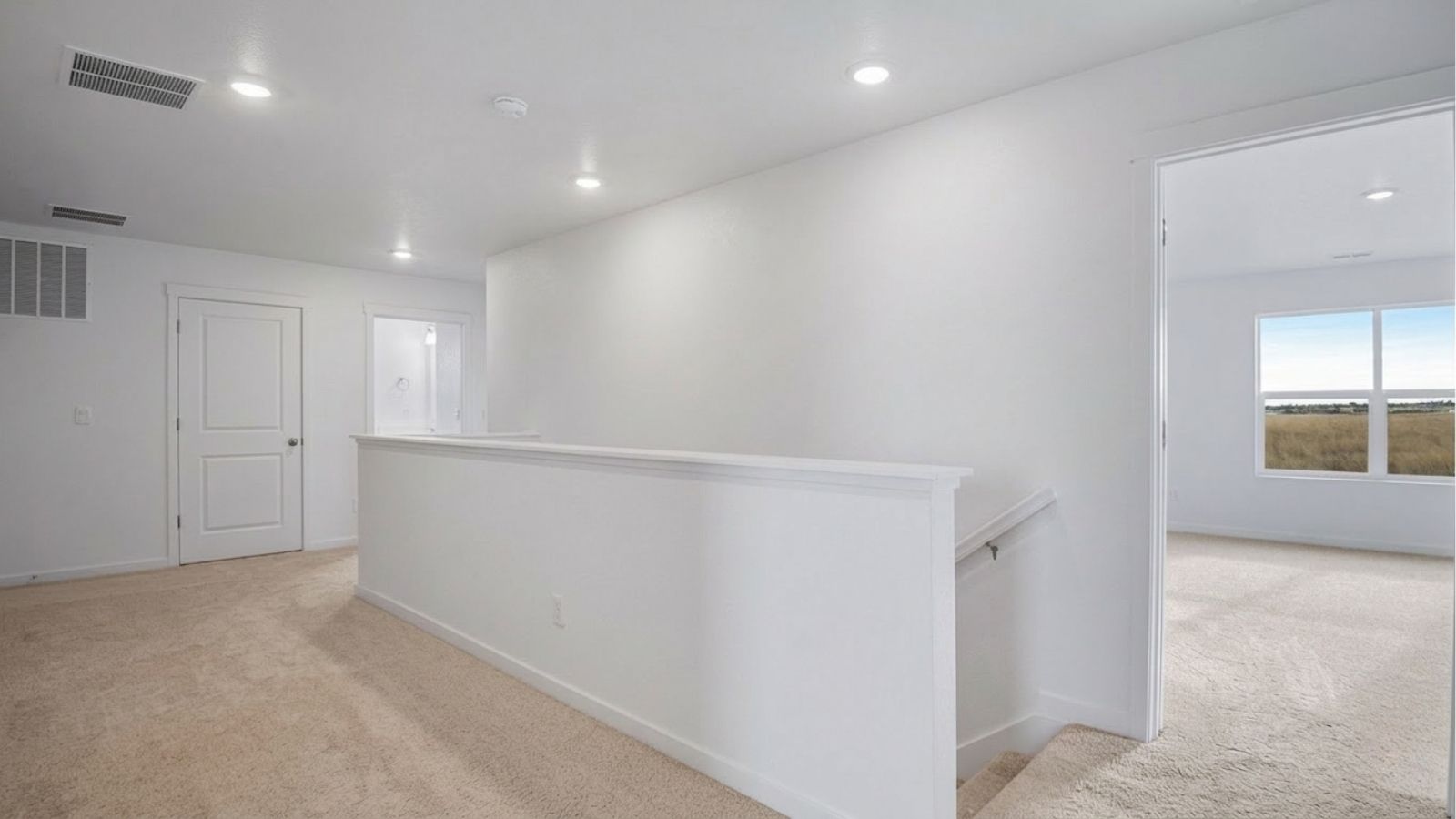stair landing in new home