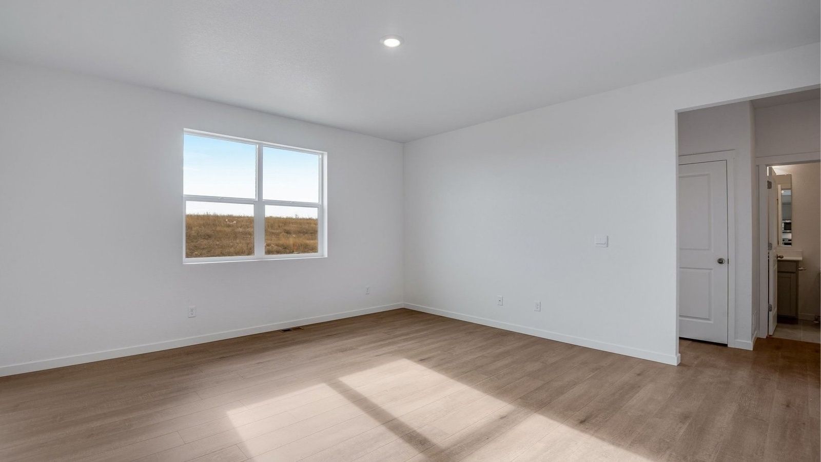 living area in new home