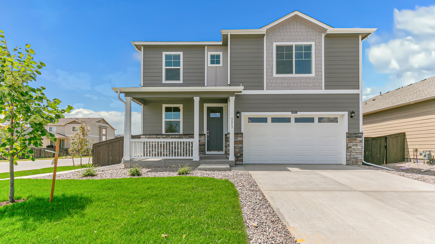 two story new home near brighton colorado