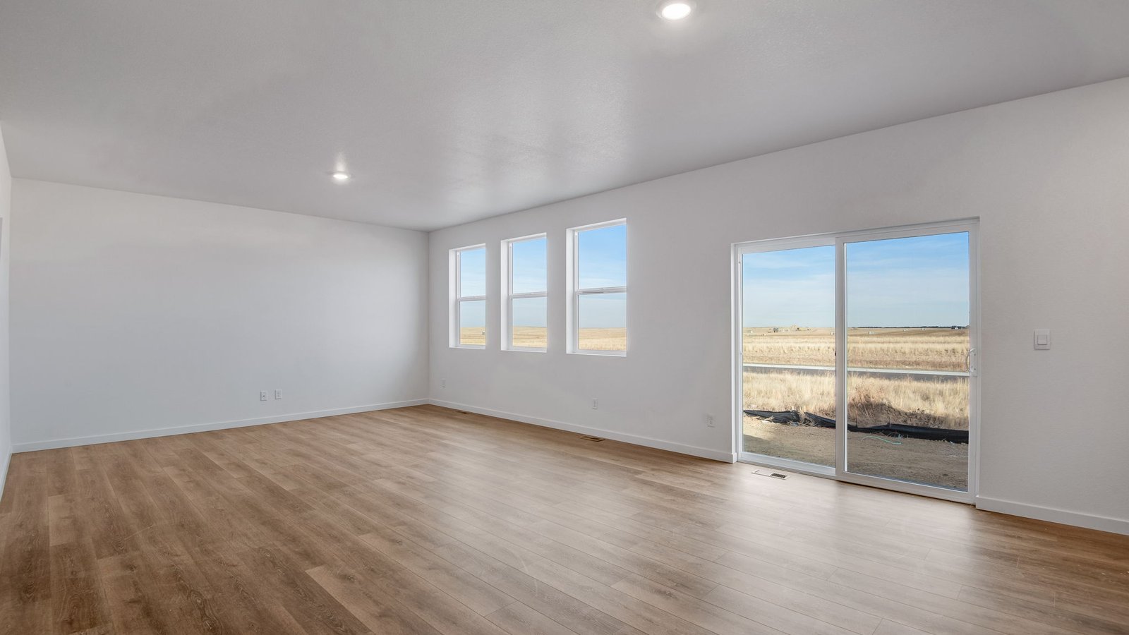 living area in new home