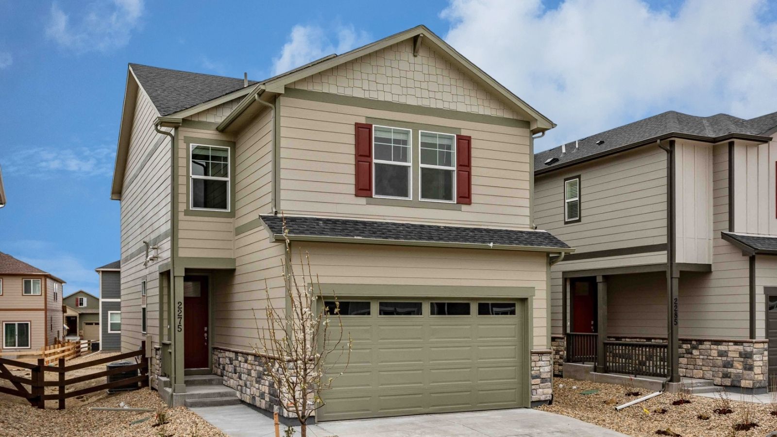 two story new home near brighton colorado
