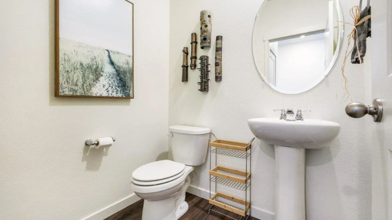 powder room in new home
