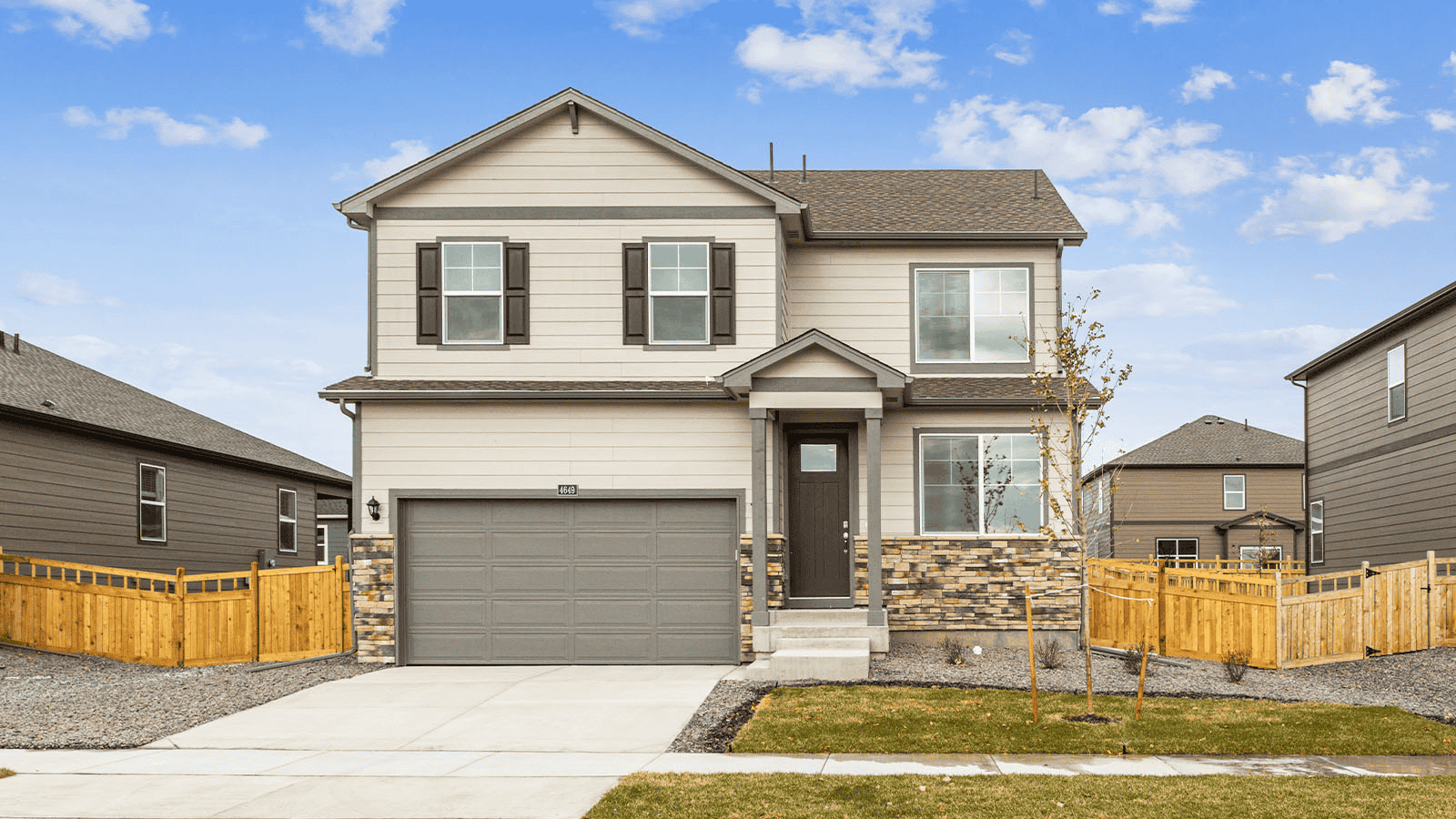 two story new home in windsor colorado