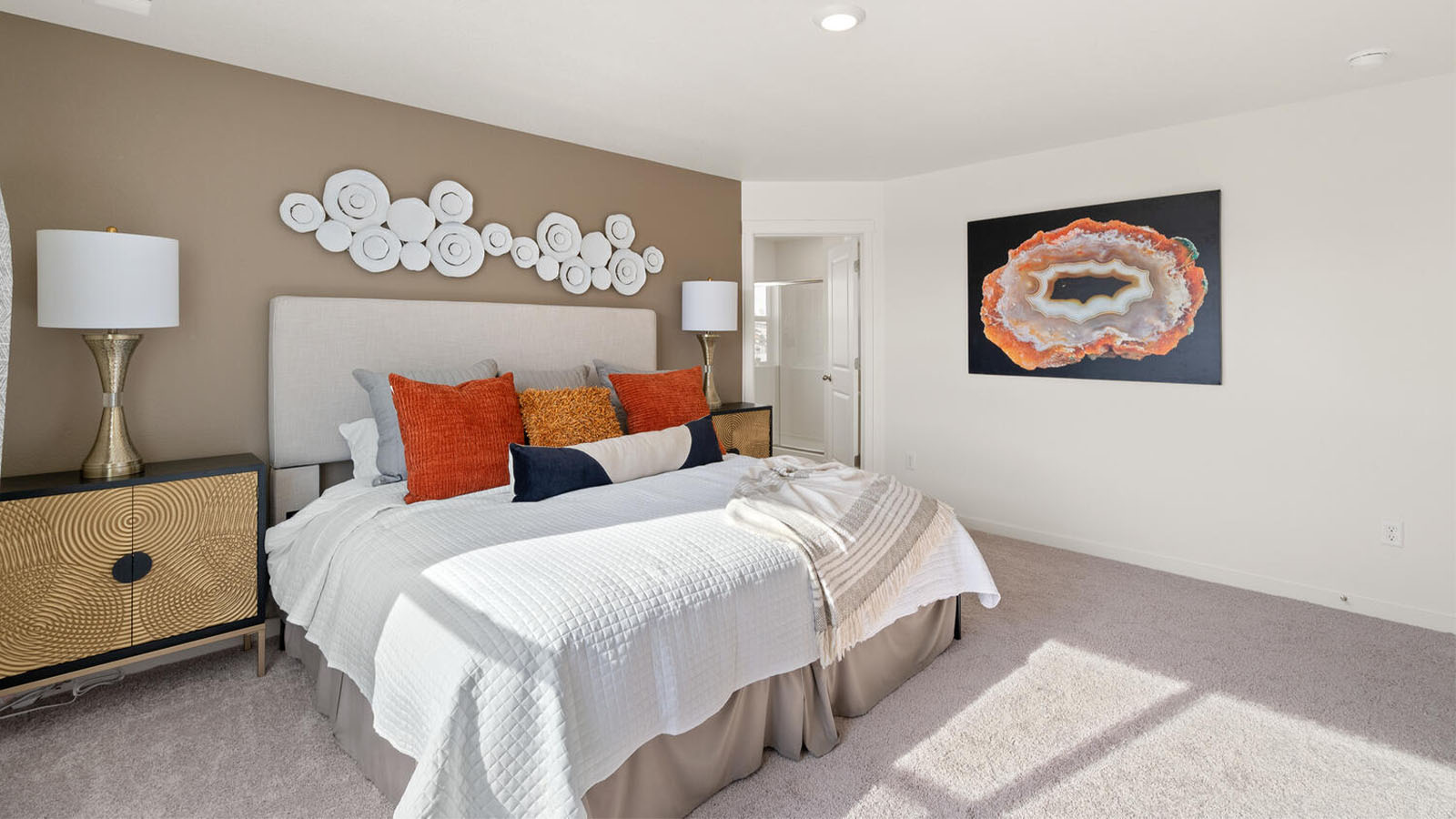 primary bedroom in new home