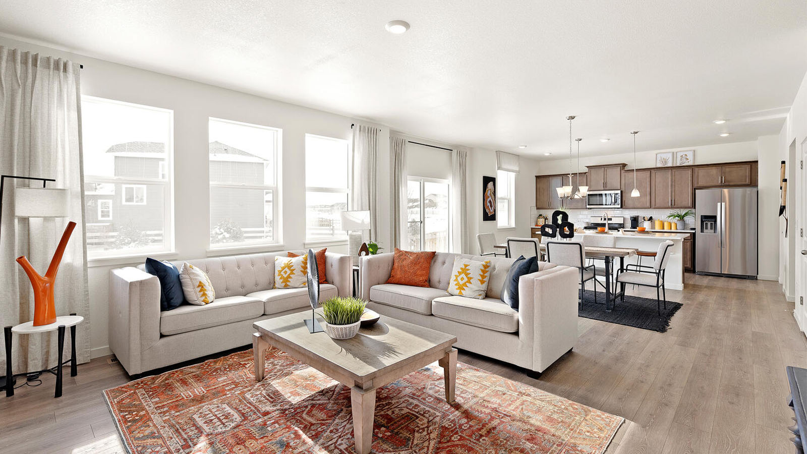 living room in new home