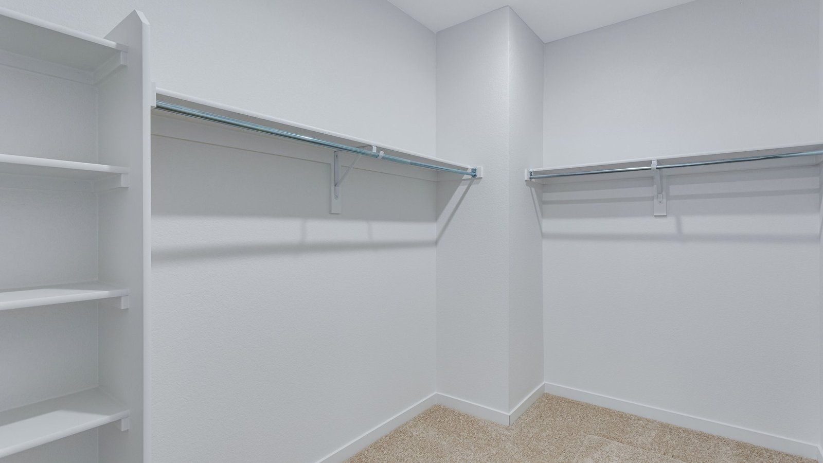 walk-in closet new home