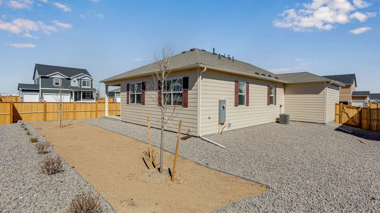 ranch style new home