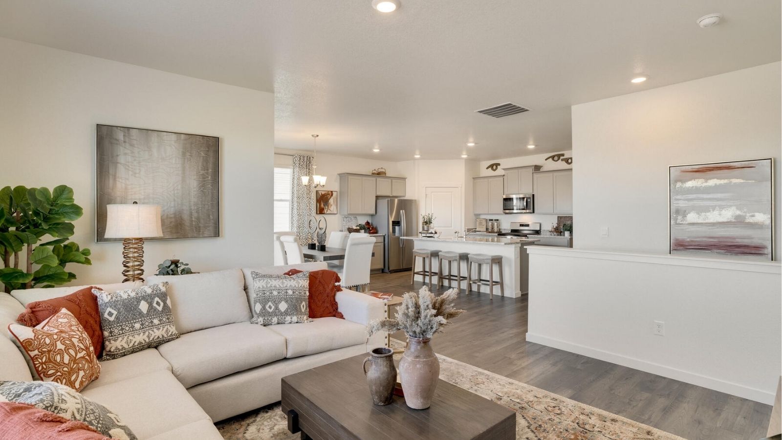 great room in new home