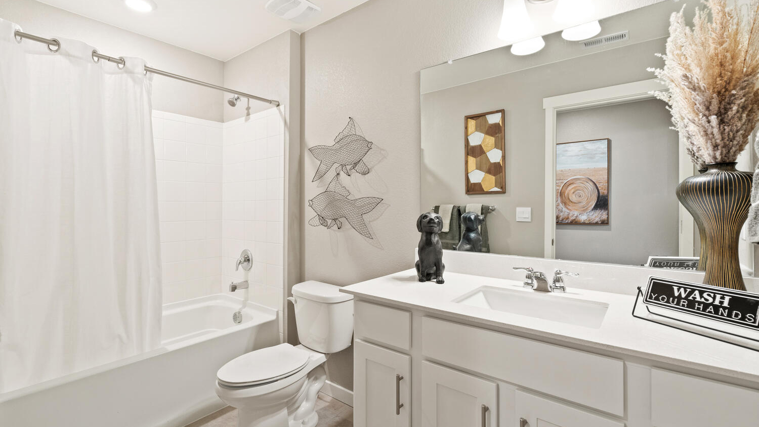 Secondary bathroom in new Bellamy floorplan home