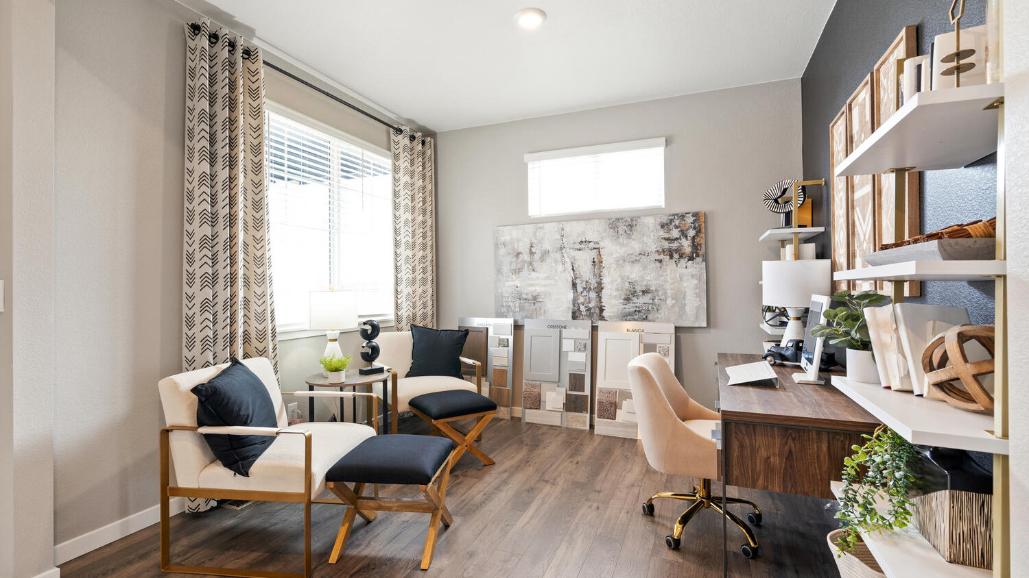 second floor office in new home