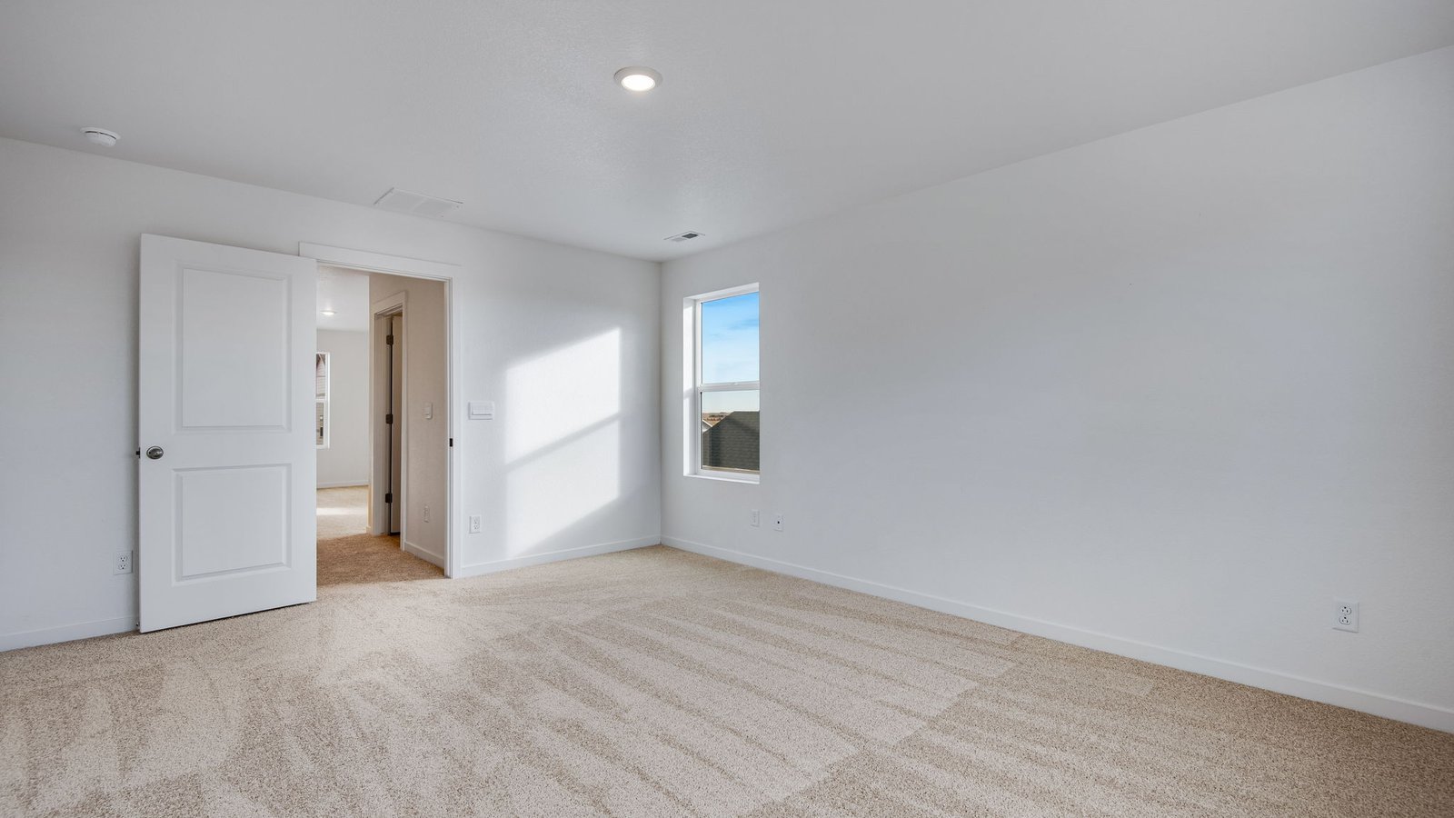 main bedroom in new home