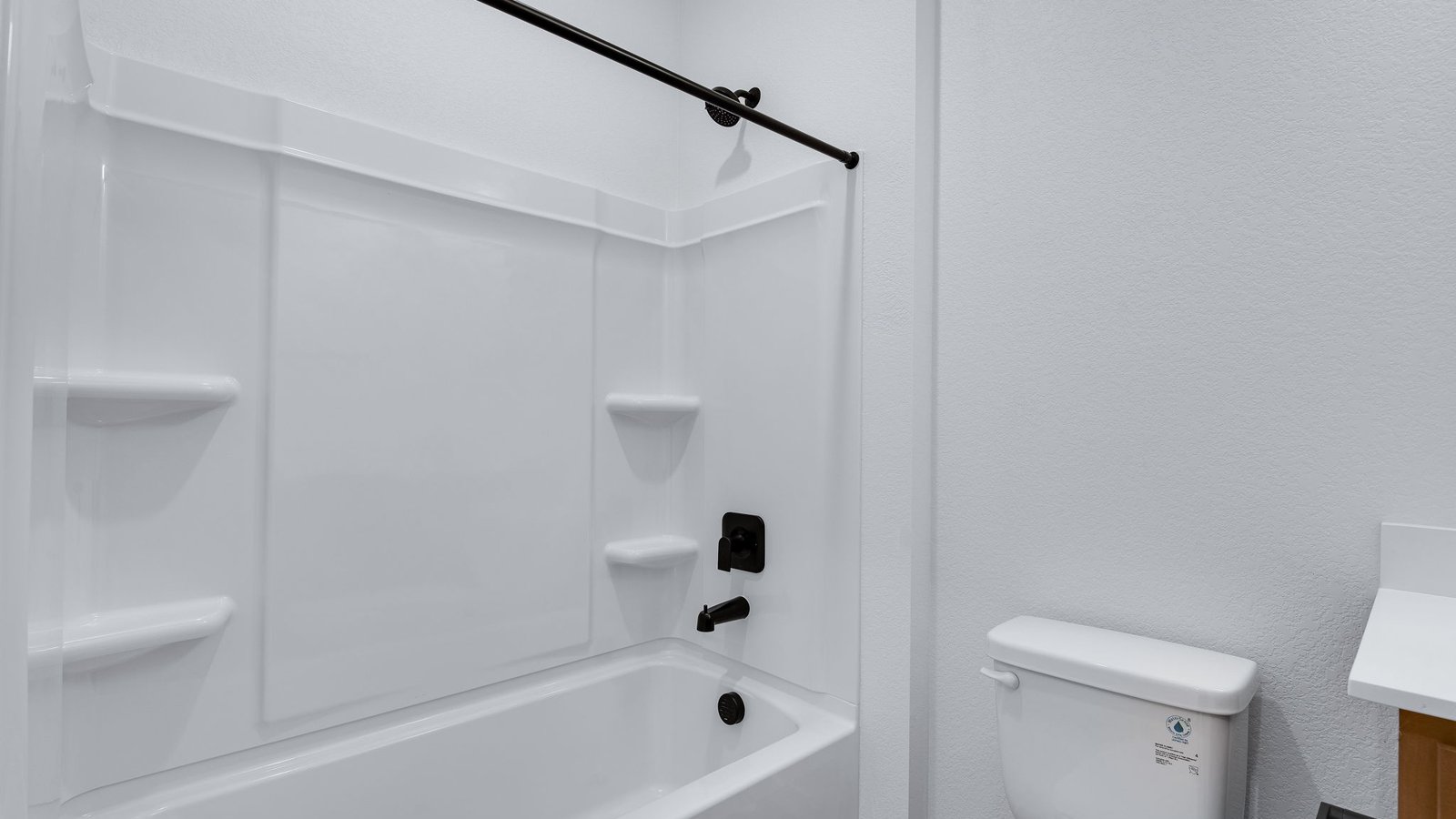 Secondary bathroom in new home in Mead Colorado