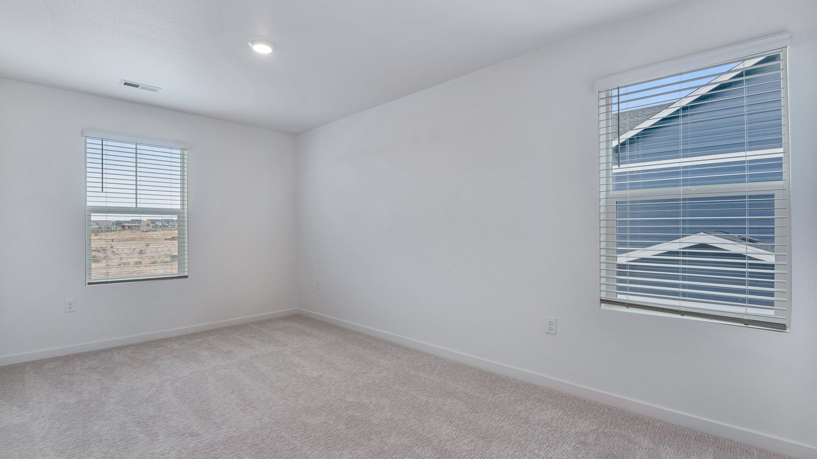 Secondary bedroom of new home in Mead Colorado