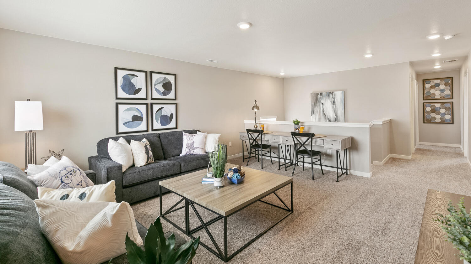 Versatile loft space in new home in Mead, Colorado