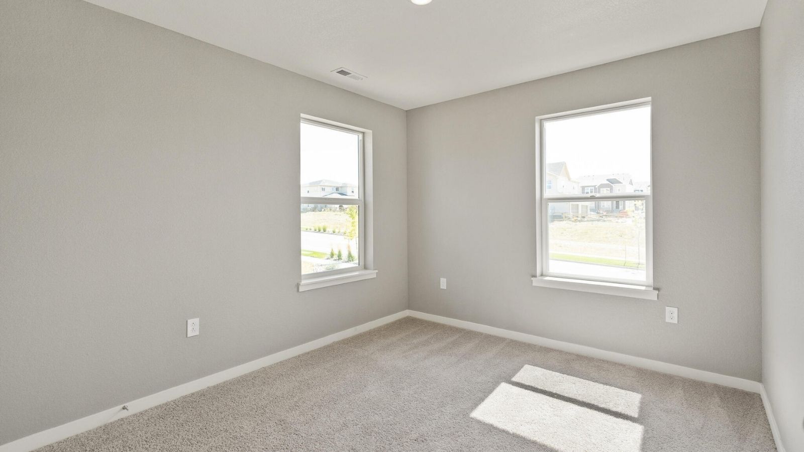 secondary bedroom of new D.R. Horton home