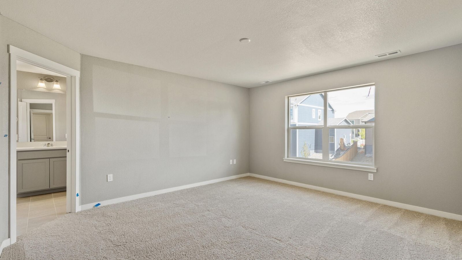Spacious Primary bedroom of new D.R. Horton mead home