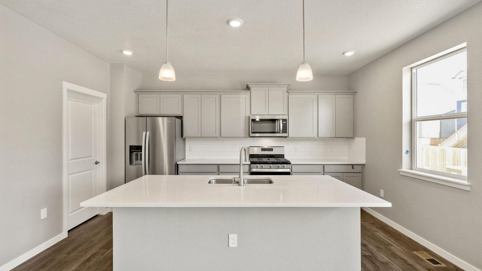 Spacious kitchen in new D.R. Horton Bridgeport floorplan