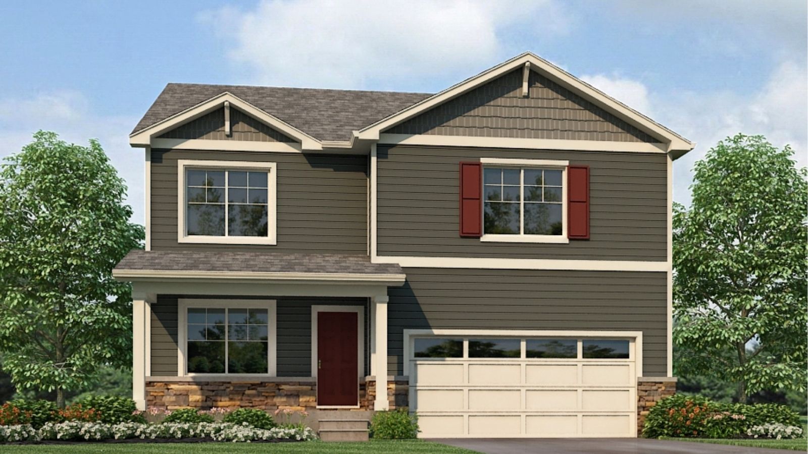 two story new home in mead