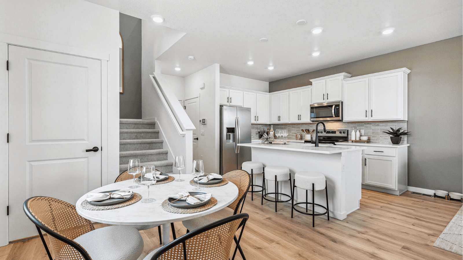 dining area in new construction home
