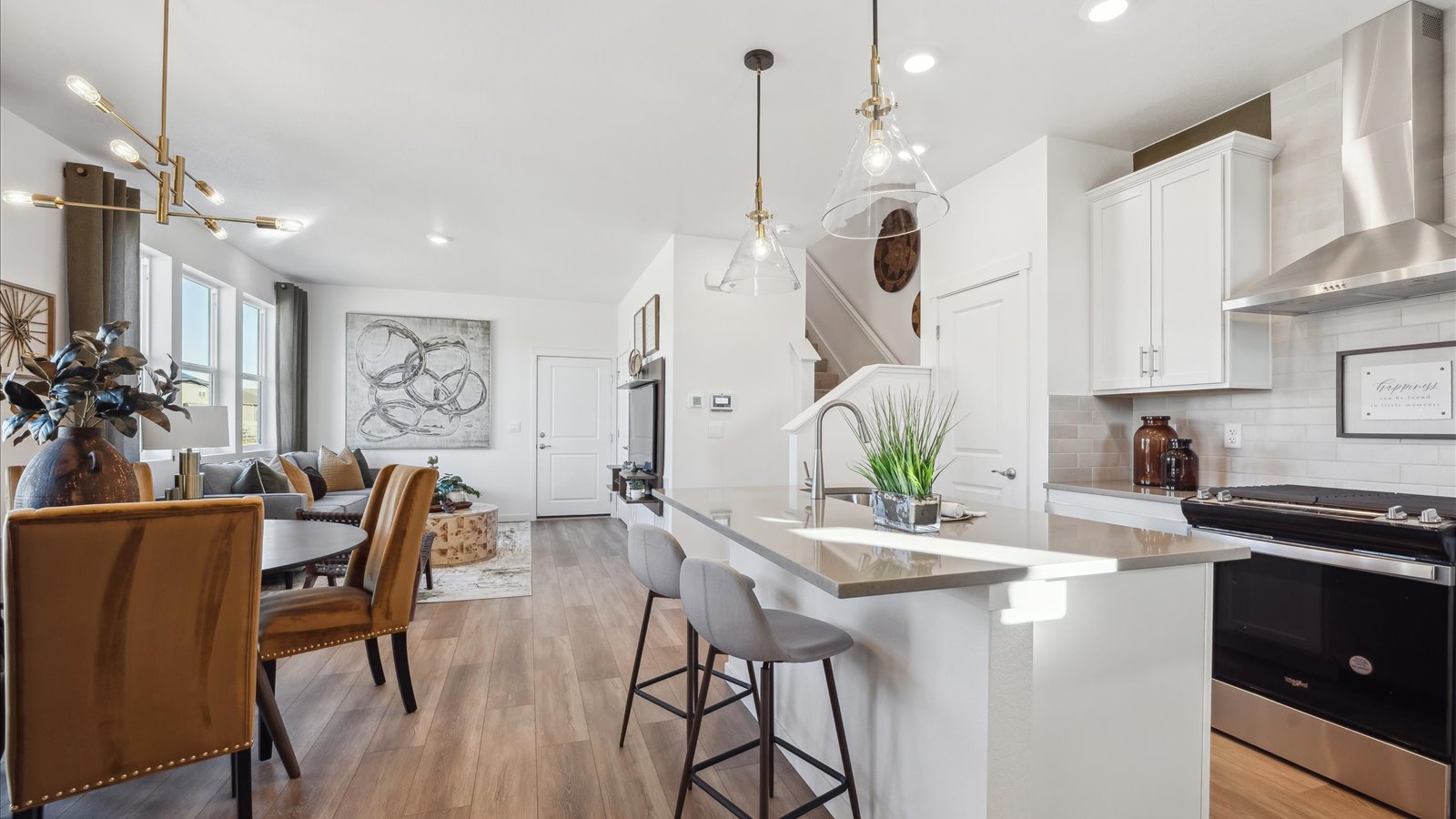 updated kitchen paired home