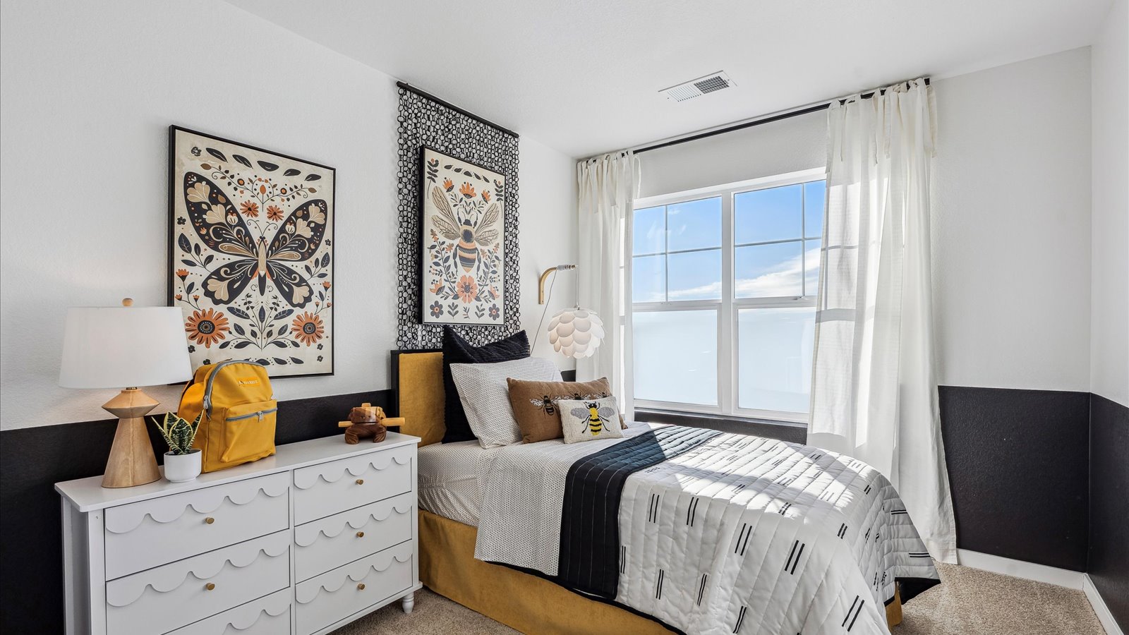 Guest bedroom in Vail home at Villas at Vantage ideal for visitors or office space