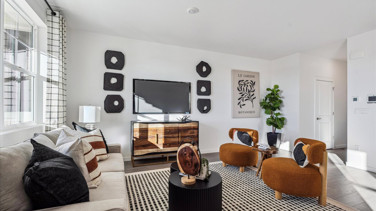 living area in new home