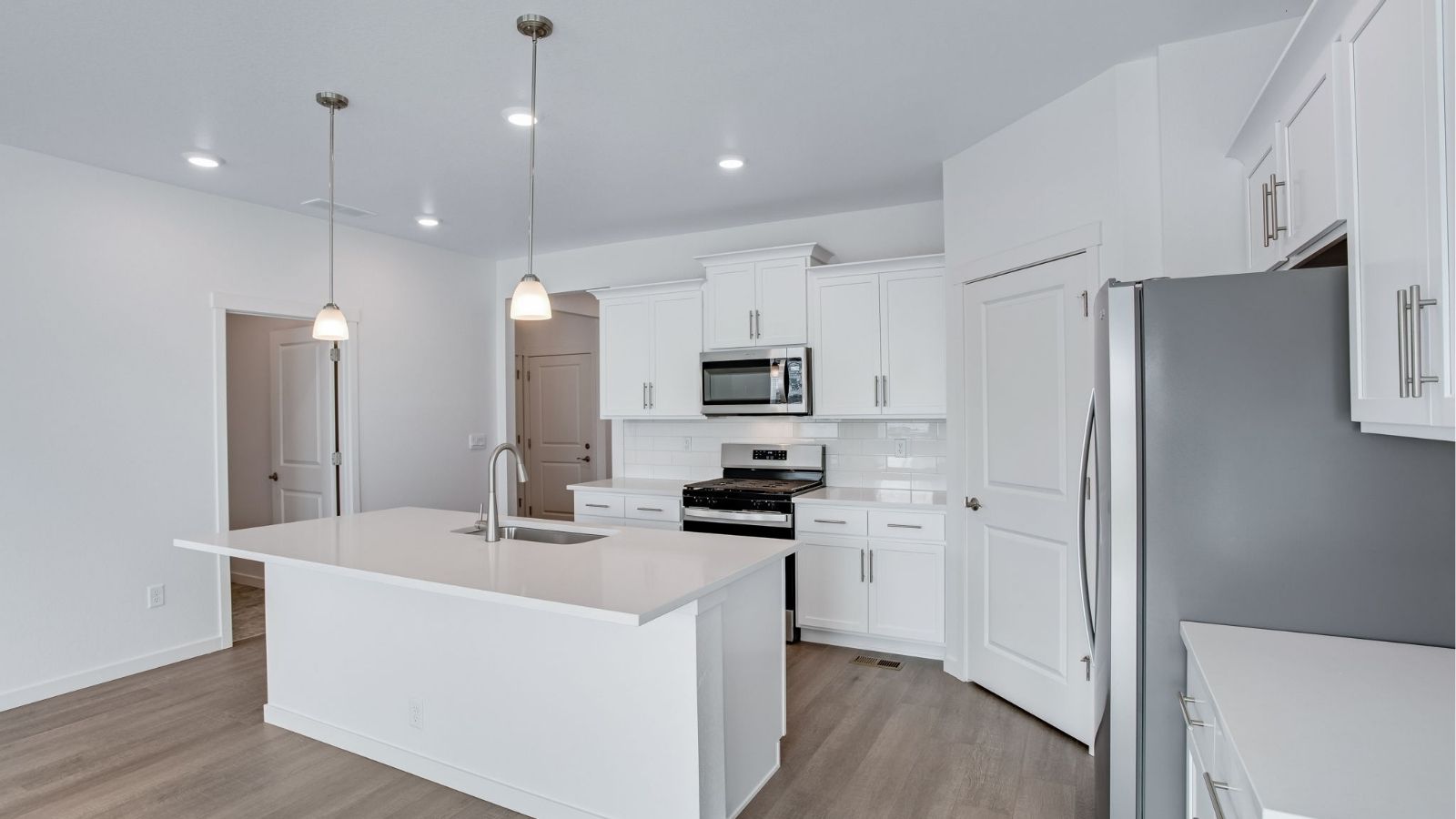 oversized new home with large kitchen