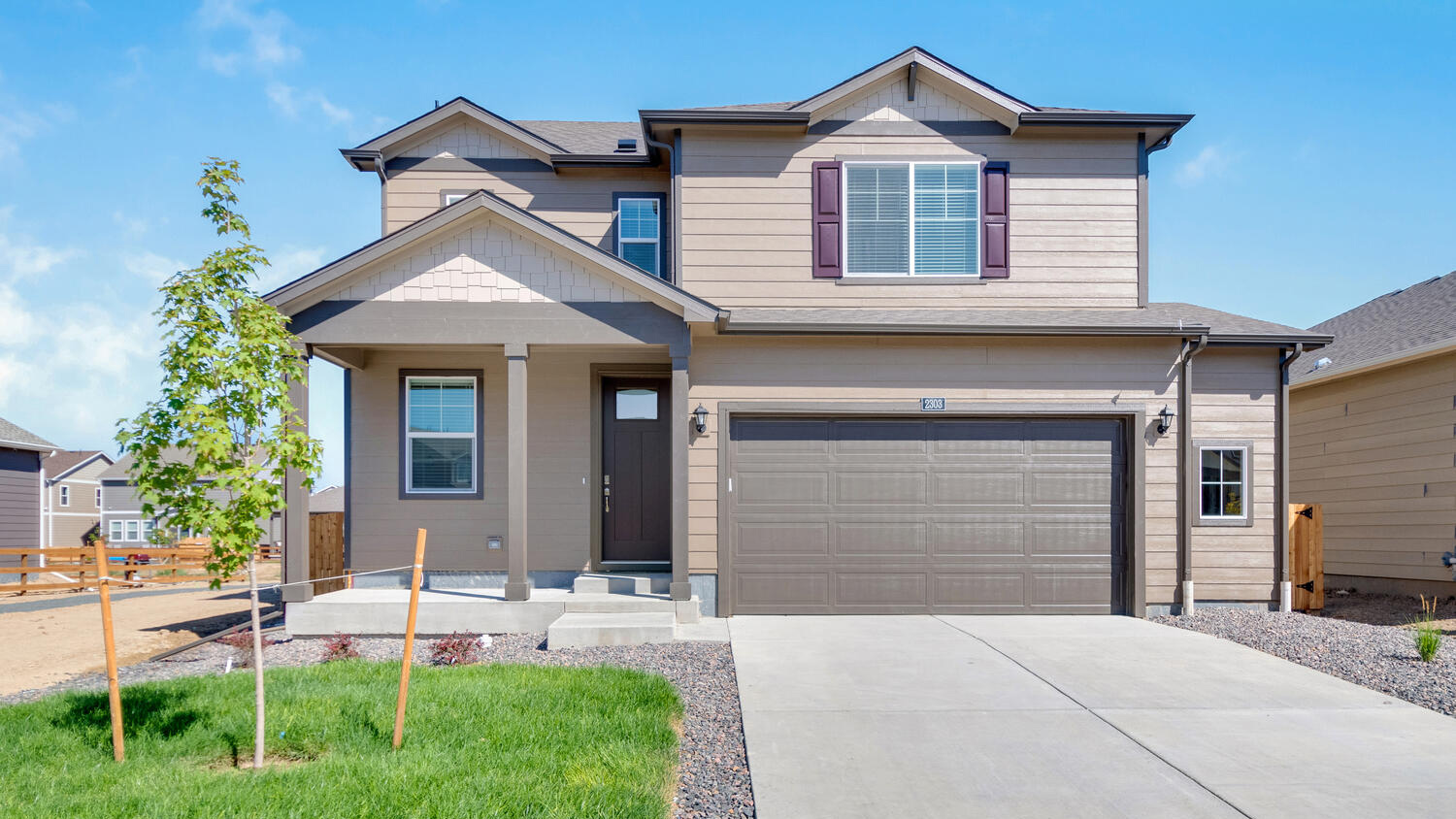 Exterior of new D.R. Horton home