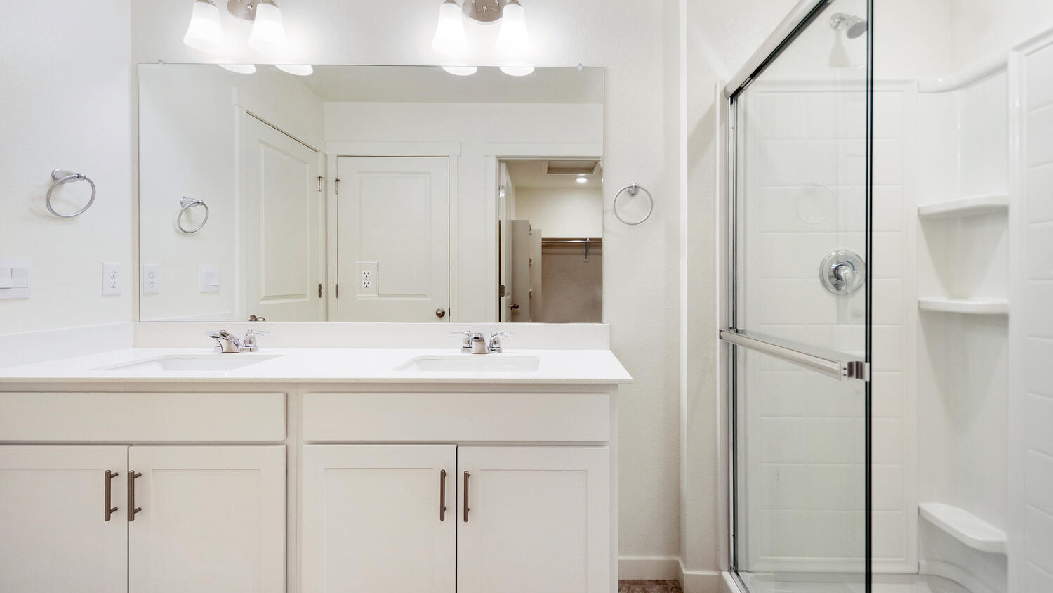 new home with dual vanity