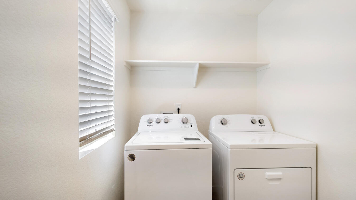 laundry room in new home
