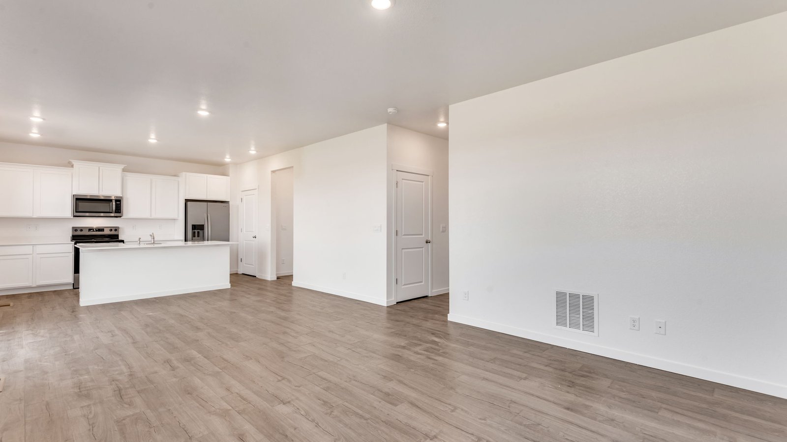 Open dining space overlooking the backyard in the Bellamy floor plan.