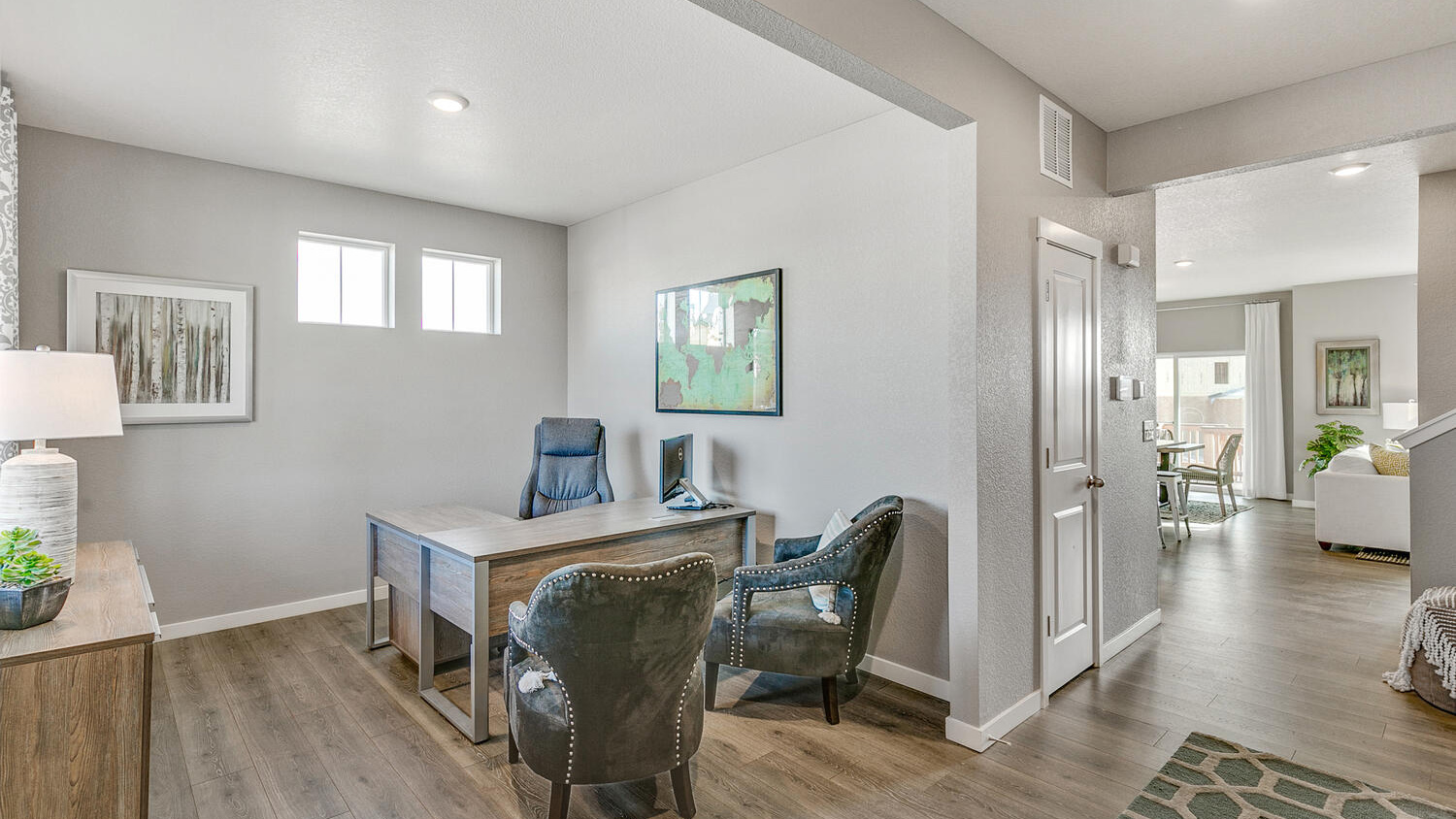 First floor office in new home