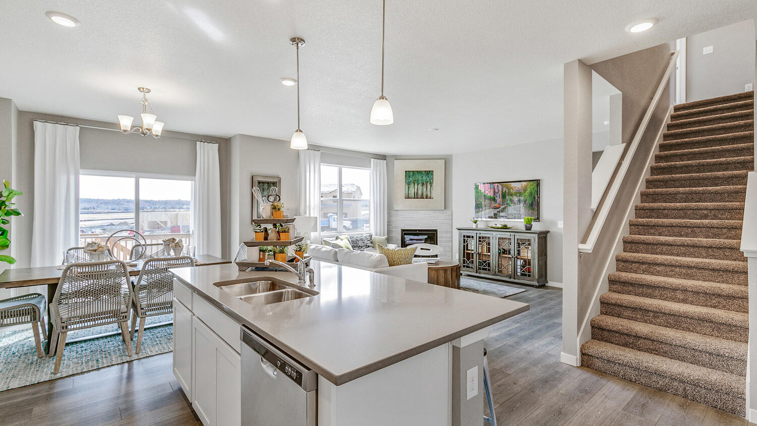 Kitchen in D.R. horton single family home