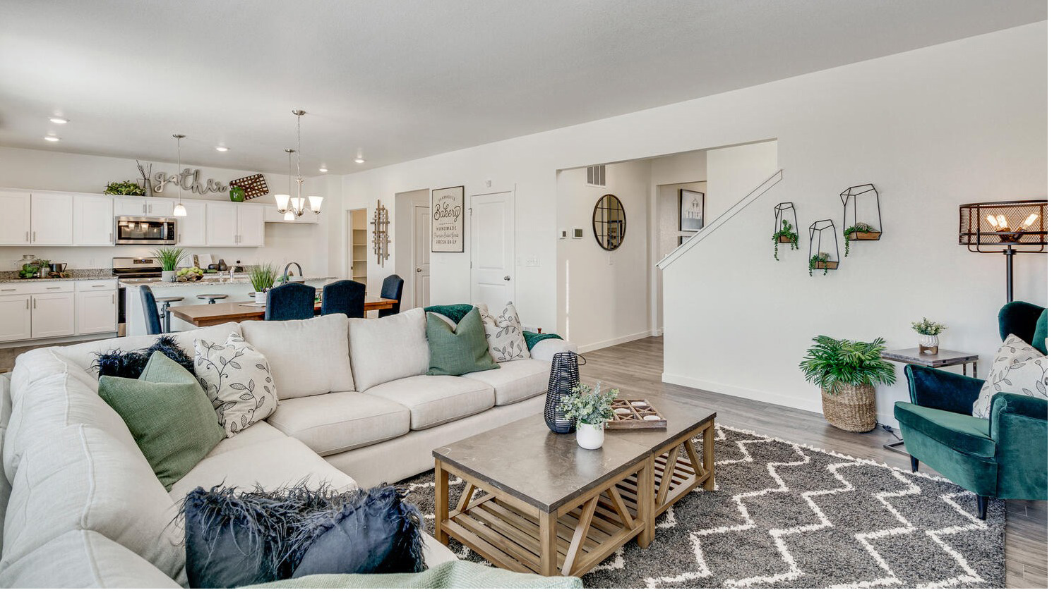 Step into the Bridgeport floor plan at (community name) a new home that provides space and functionality in (city, CO).   Inside this inviting 4-bedroom, 2.5-bathroom home, you’ll find 2,548 sq.ft. of living space. As you enter the home the foyer guides you to the study, coat closet and guest bathroom. Entertaining is a breeze, at this popular single-family home with the living room, dining room and kitchen all at the heart of the home. The spacious kitchen is designed with functionality in mind, including granite or quartz countertops, stainless steel appliances, a walk-in pantry and an expansive eat-in island that is perfect for meal prepping, dining or entertaining.   The dining nook flows into the great room that has abundant natural light, thanks to three large windows that provide great views of the backyard. With ample room for seating, the great room is the ideal spot for relaxation and gathering.   As you move to the upstairs living space you will be impressed by the expansive loft that can be used for work, play or to relax. In every bedroom you’ll have carpeted floors and a walk-in closet in each room. Whether these rooms are used for bedrooms, office space, or bonus rooms, there is sure to be comfort. Three secondary bedrooms all share one well-appointed bathroom that includes double vanity sinks, and a separate space for the toilet and tub. The laundry room and linen closet are conveniently located between all bedrooms, making chores a breeze.   The primary bedroom provides plenty of space, including an ensuite bathroom with a double vanity sink, a separate space for the toilet and an extended walk-in closet with additional shelving for storage space.  The Bridgeport floor plan can be your new home, contact us today to learn more about this home and the (community name) community.  *Photos are for representational purposes only, finishes may vary per home.