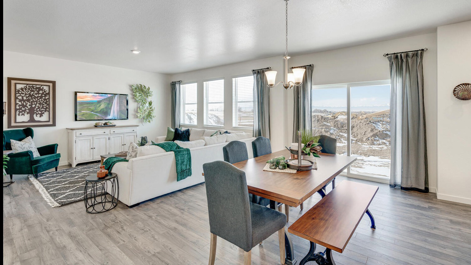 Step into the Bridgeport floor plan at (community name) a new home that provides space and functionality in (city, CO).   Inside this inviting 4-bedroom, 2.5-bathroom home, you’ll find 2,548 sq.ft. of living space. As you enter the home the foyer guides you to the study, coat closet and guest bathroom. Entertaining is a breeze, at this popular single-family home with the living room, dining room and kitchen all at the heart of the home. The spacious kitchen is designed with functionality in mind, including granite or quartz countertops, stainless steel appliances, a walk-in pantry and an expansive eat-in island that is perfect for meal prepping, dining or entertaining.   The dining nook flows into the great room that has abundant natural light, thanks to three large windows that provide great views of the backyard. With ample room for seating, the great room is the ideal spot for relaxation and gathering.   As you move to the upstairs living space you will be impressed by the expansive loft that can be used for work, play or to relax. In every bedroom you’ll have carpeted floors and a walk-in closet in each room. Whether these rooms are used for bedrooms, office space, or bonus rooms, there is sure to be comfort. Three secondary bedrooms all share one well-appointed bathroom that includes double vanity sinks, and a separate space for the toilet and tub. The laundry room and linen closet are conveniently located between all bedrooms, making chores a breeze.   The primary bedroom provides plenty of space, including an ensuite bathroom with a double vanity sink, a separate space for the toilet and an extended walk-in closet with additional shelving for storage space.  The Bridgeport floor plan can be your new home, contact us today to learn more about this home and the (community name) community.  *Photos are for representational purposes only, finishes may vary per home.