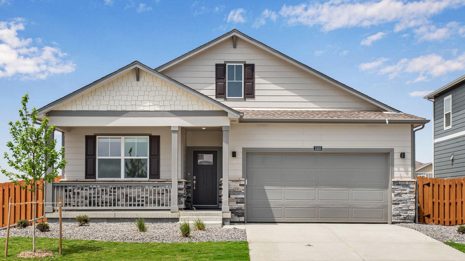 ranch style new home in fort lupton colorado
