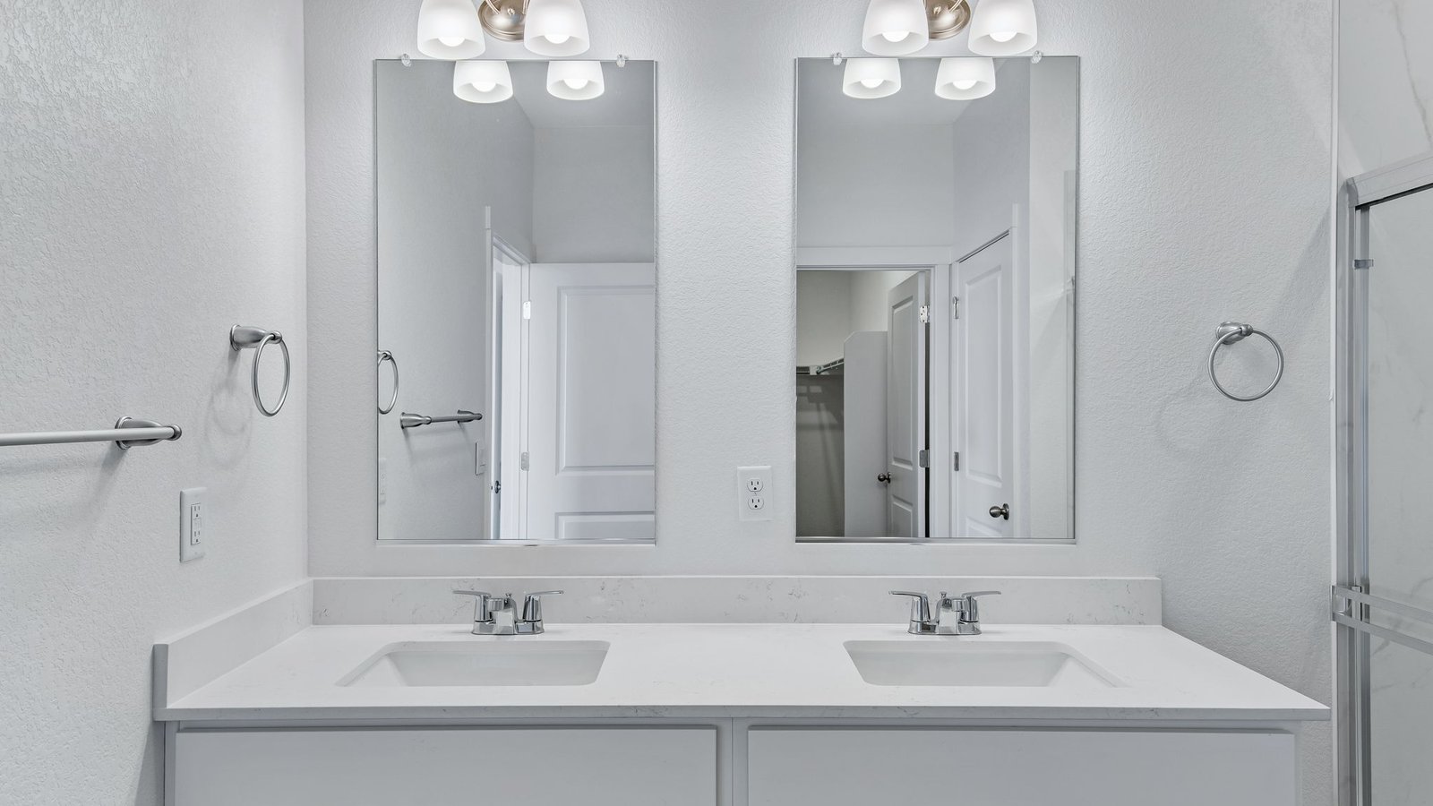 large vanity in new construction home fort lupton, co
