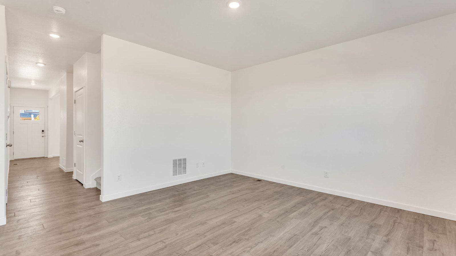 Living room space in new home in Fort Lupton, Colorado
