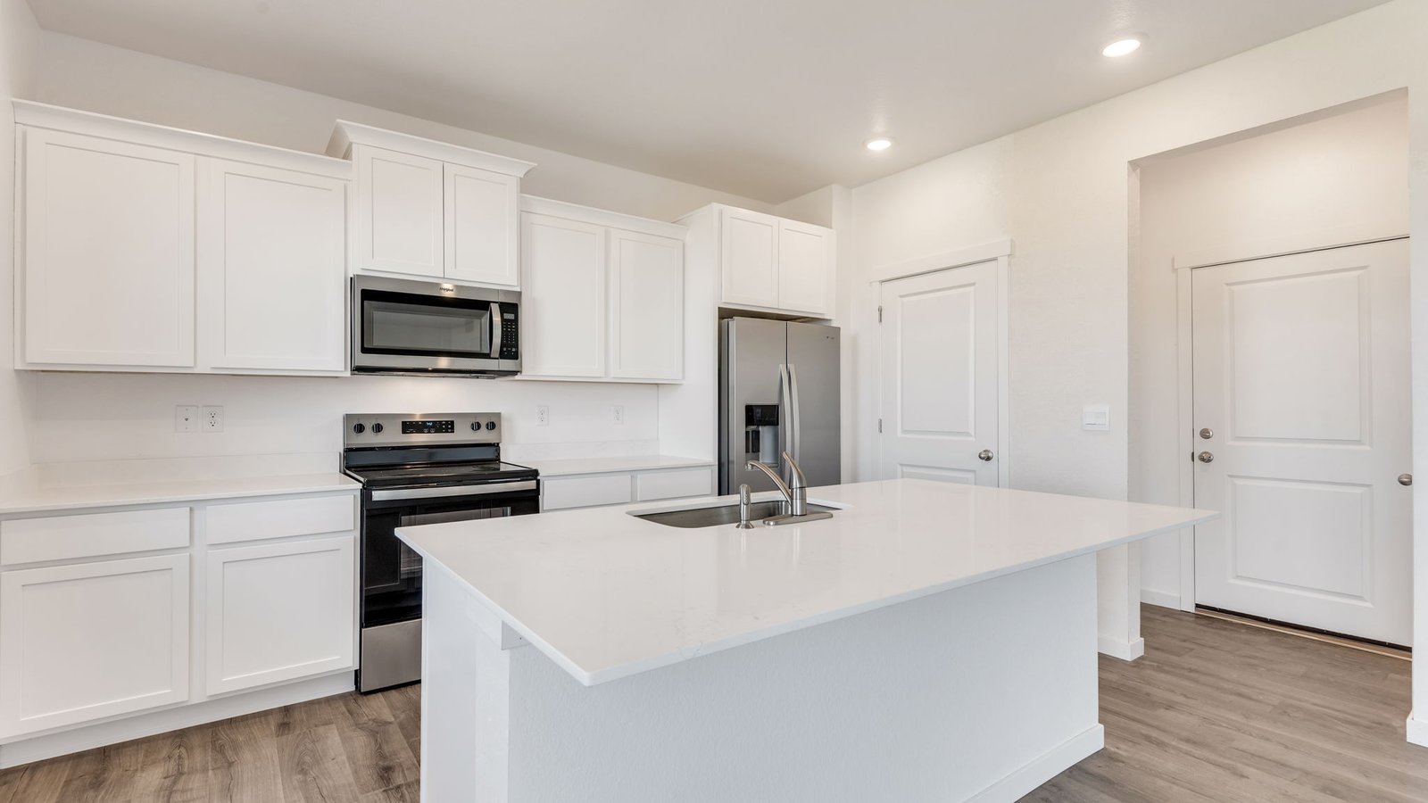Spacious kitchen with new finishes in Fort Lupton Colorado