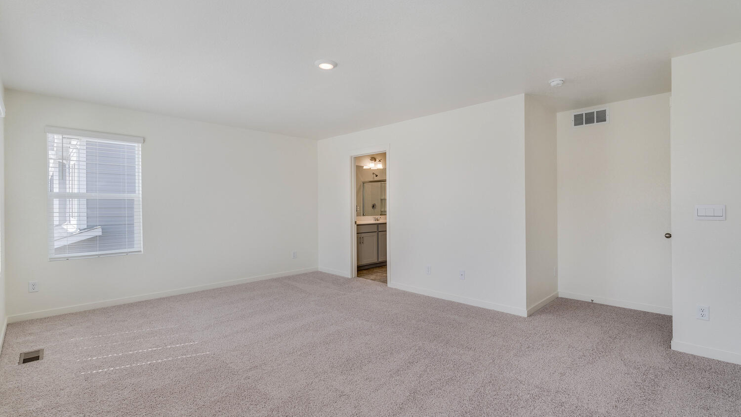 main bedroom in new home